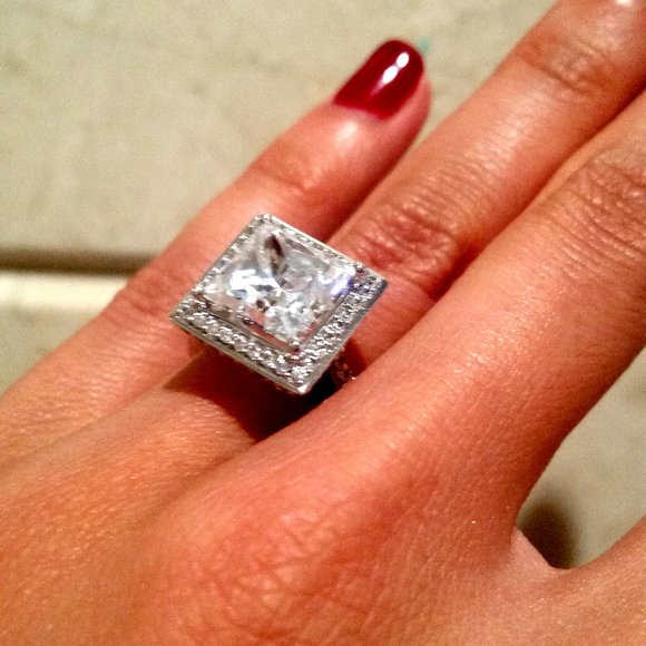 AIG CERTIFIED Lab Grown 4ct Princess Cut Diamond - Picture 3 of 11